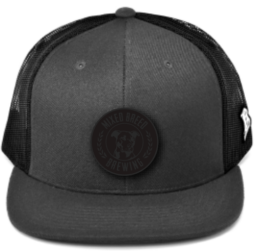 Mixed Breed Leather Circle Patch Cap
